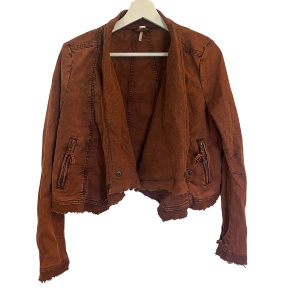 Free People Rust Orange Jacket